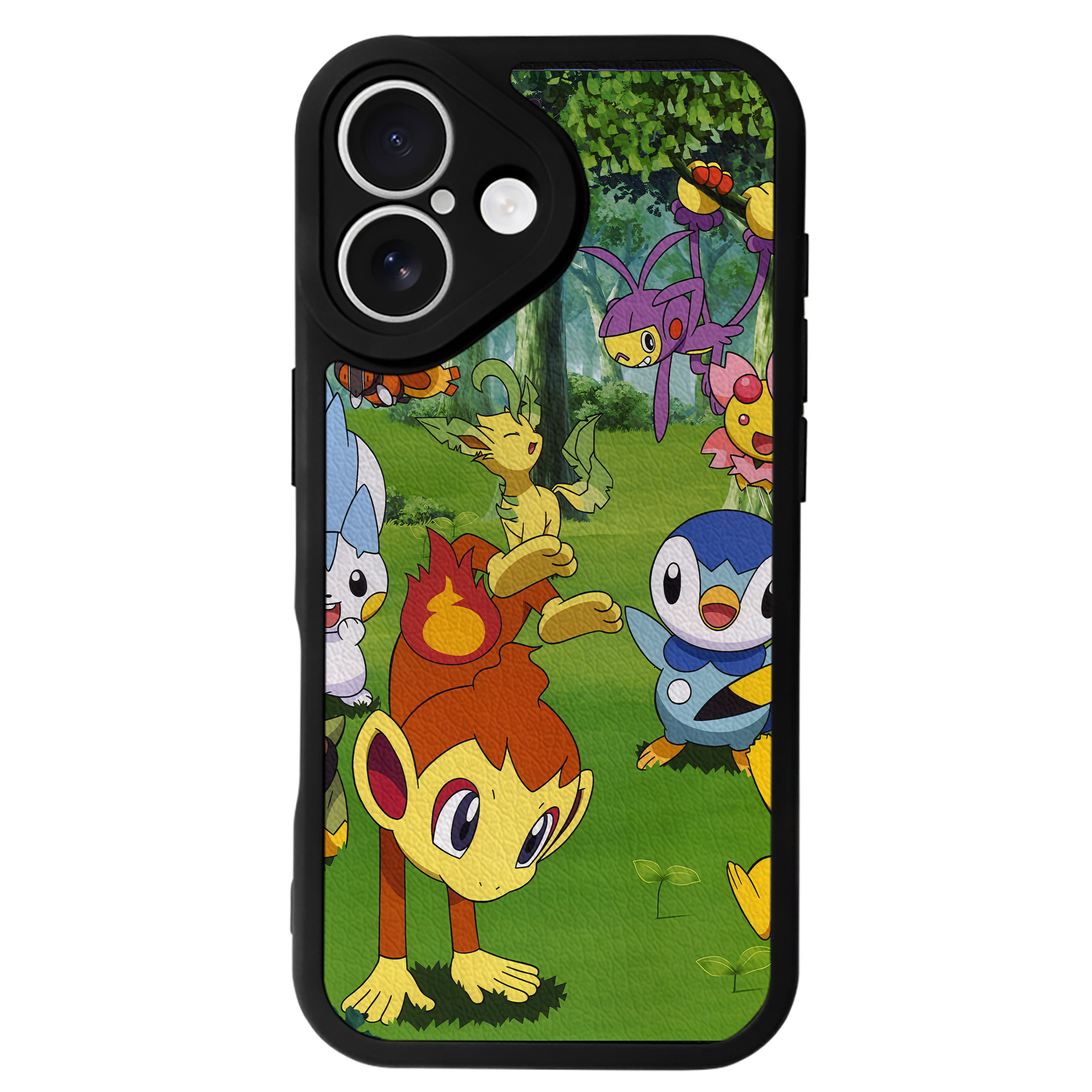 ポケットモンスター Pokémon 【iPhone 16シリーズ対応】シリコンスマホケース（レザー調） 材質：シリコン